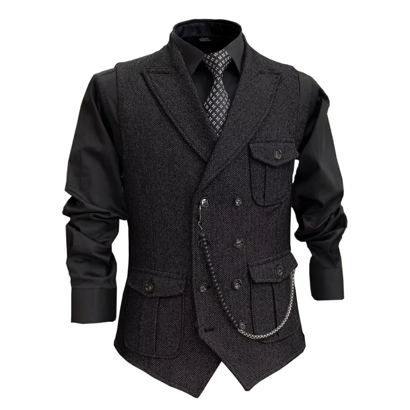New Foreign Trade Men's Herringbone Vest, European and American Cross-border Hot-selling Men's Herringbone Vest
New Foreign Trade Men's Herringbone Vest, European and American Cross-border Hot-selling Men's Herringbone Vest