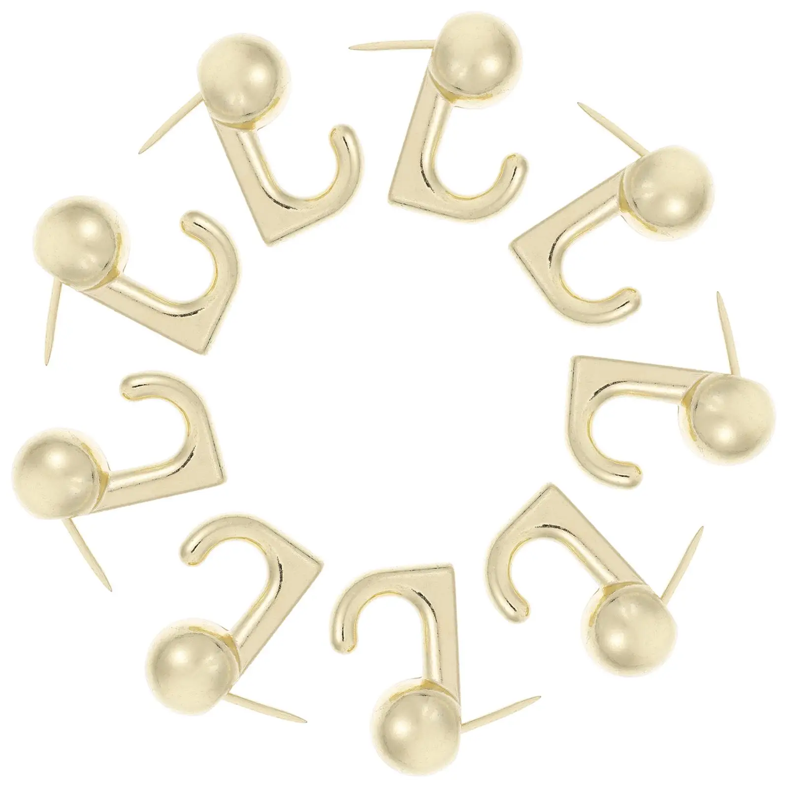 20pcs Golden Zinc Alloy Hooks Decorative Push Pin Thumb Tacks Picture Hanging Bulletin Board Wall Cork Board Accessories
20pcs Golden Zinc Alloy Hooks Decorative Push Pin Thumb Tacks Picture Hanging Bulletin Board Wall Cork Board Accessories