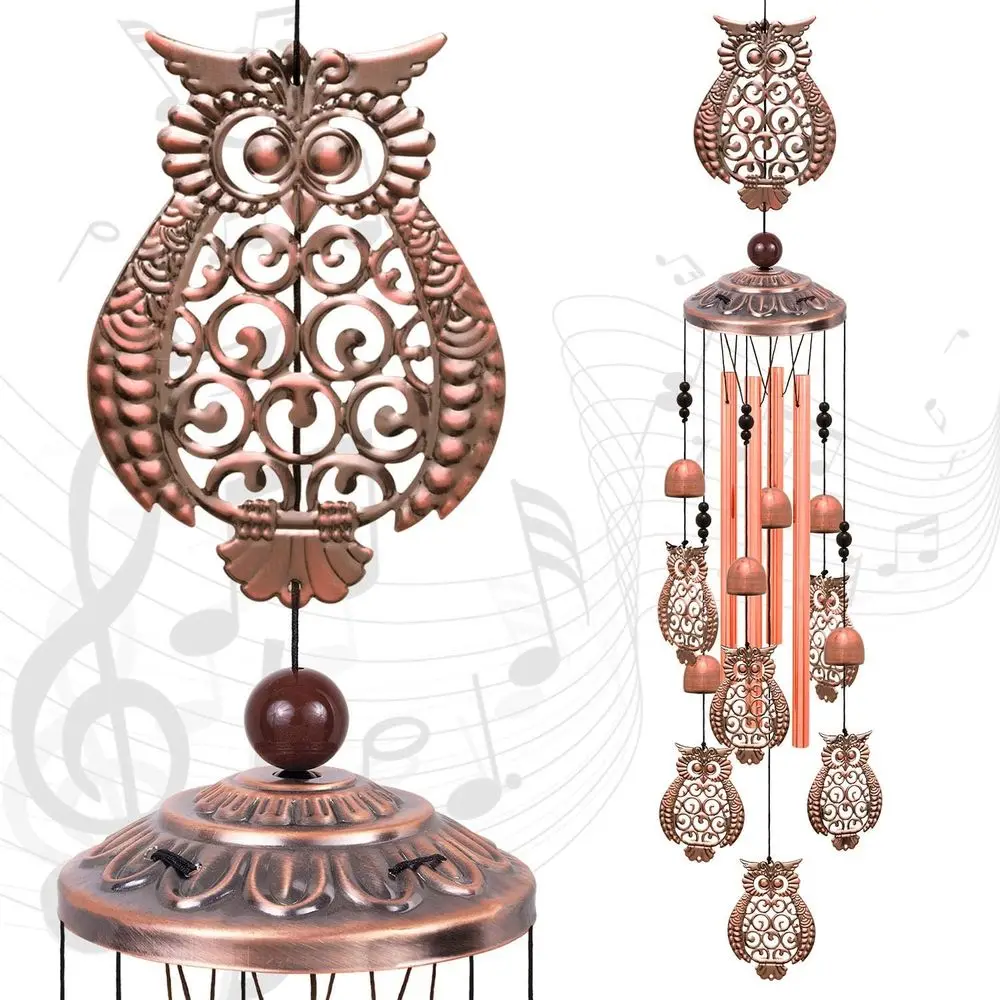 Red Copper Owl Wind Chime - Outdoor and Indoor Decor, Suitable for Garden, Patio, Balcony, and Memorial Gifts for Mom & Women
Red Copper Owl Wind Chime - Outdoor and Indoor Decor, Suitable for Garden, Patio, Balcony, and Memorial Gifts for Mom & Women