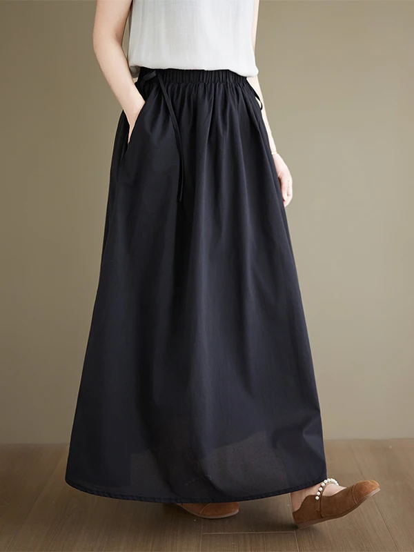 Summer 2026 New Style Pure Color Double Layer A-Line Long Skirt plus Size Women's Artistic Versatile Loose Fit Midi Skirt
Summer 2026 New Style Pure Color Double Layer A-Line Long Skirt plus Size Women's Artistic Versatile Loose Fit Midi Skirt