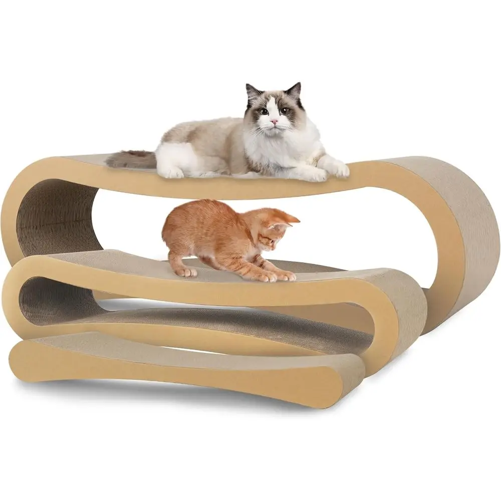 Infinity-Shaped Triple-Function Cat Scratcher, Furniture Protector, and Bed for X-Large Cats
Infinity-Shaped Triple-Function Cat Scratcher, Furniture Protector, and Bed for X-Large Cats