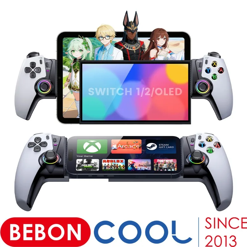 BEBONCOOL Mobile Game Controller for iPhone/Android Wireless Bluetooth Gamepad for Switch 2/Switch/Switch OLED
BEBONCOOL Mobile Game Controller for iPhone/Android Wireless Bluetooth Gamepad for Switch 2/Switch/Switch OLED