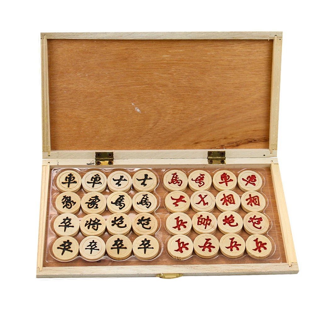 Wooden Chinese Chess Set Foldable Board Game Chinese Boxed Chess Portable Outdoor Travel Chess Puzzle Game Toy Gifts for Kids
Wooden Chinese Chess Set Foldable Board Game Chinese Boxed Chess Portable Outdoor Travel Chess Puzzle Game Toy Gifts for Kids