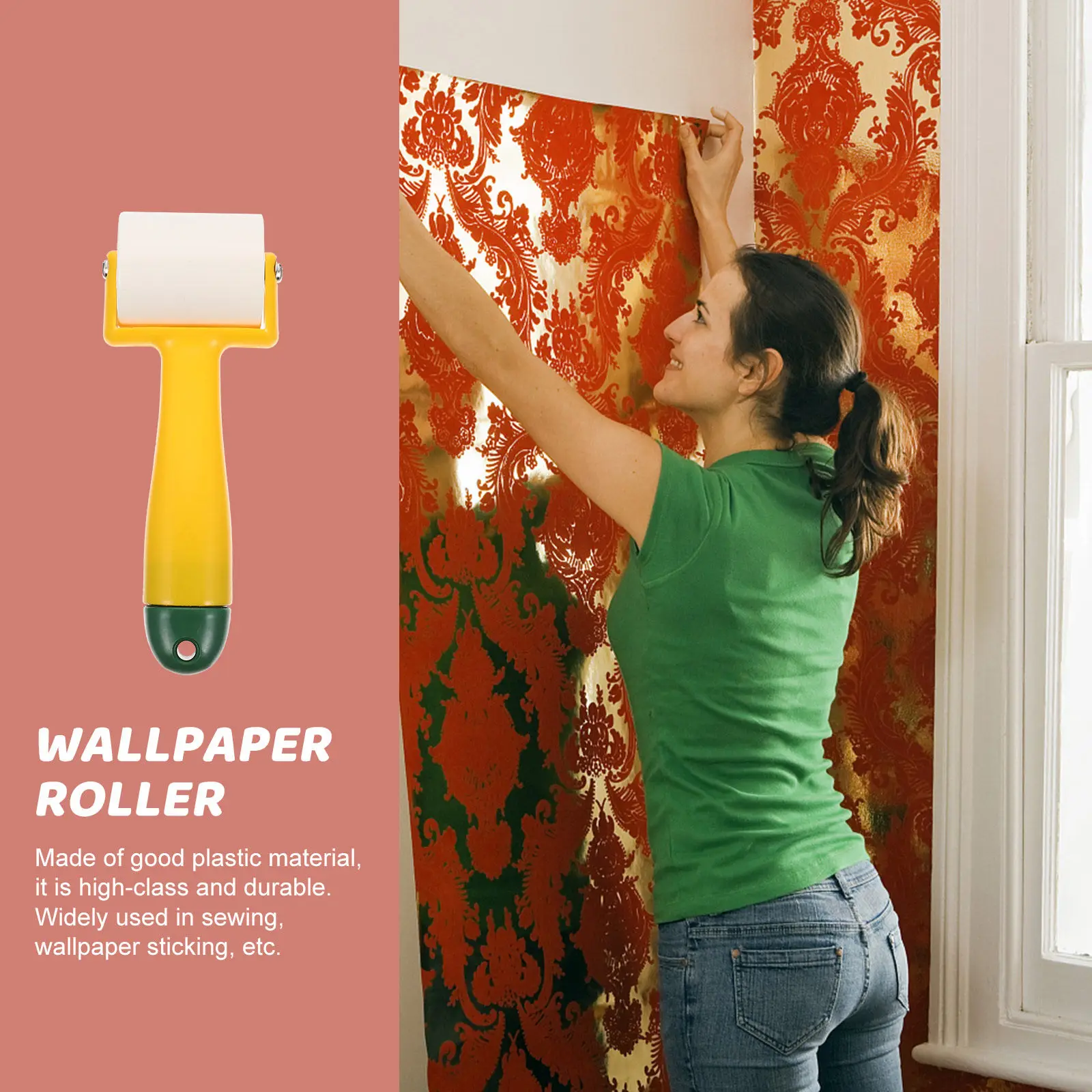 Seam Roller for Wallpaper Smoothing Flat Pressing Tool Ideal for Wall Covering Vinyl Film Sticker Application Home Car
Seam Roller for Wallpaper Smoothing Flat Pressing Tool Ideal for Wall Covering Vinyl Film Sticker Application Home Car