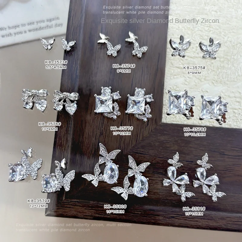 New Ultra Sparkly Nail Accessories: Light Luxury Butterfly Zirconia, Silver Bow & Rock Candy Crystal Clusters
New Ultra Sparkly Nail Accessories: Light Luxury Butterfly Zirconia, Silver Bow & Rock Candy Crystal Clusters