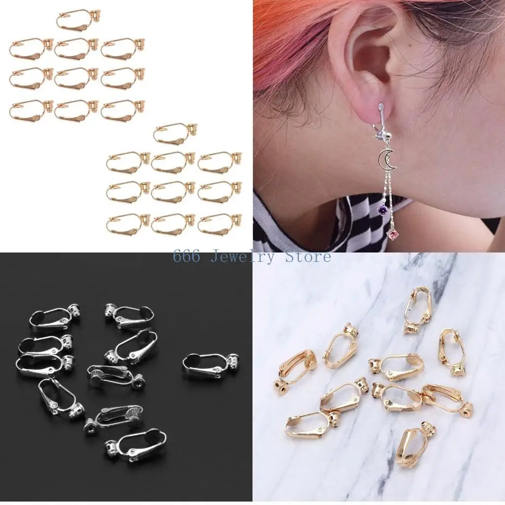F2TD 10 Pieces/set Pierced to Clip On Earring Converters Components Findings for Non-Pierced Ears Jewellery Making Crafts
F2TD 10 Pieces/set Pierced to Clip On Earring Converters Components Findings for Non-Pierced Ears Jewellery Making Crafts