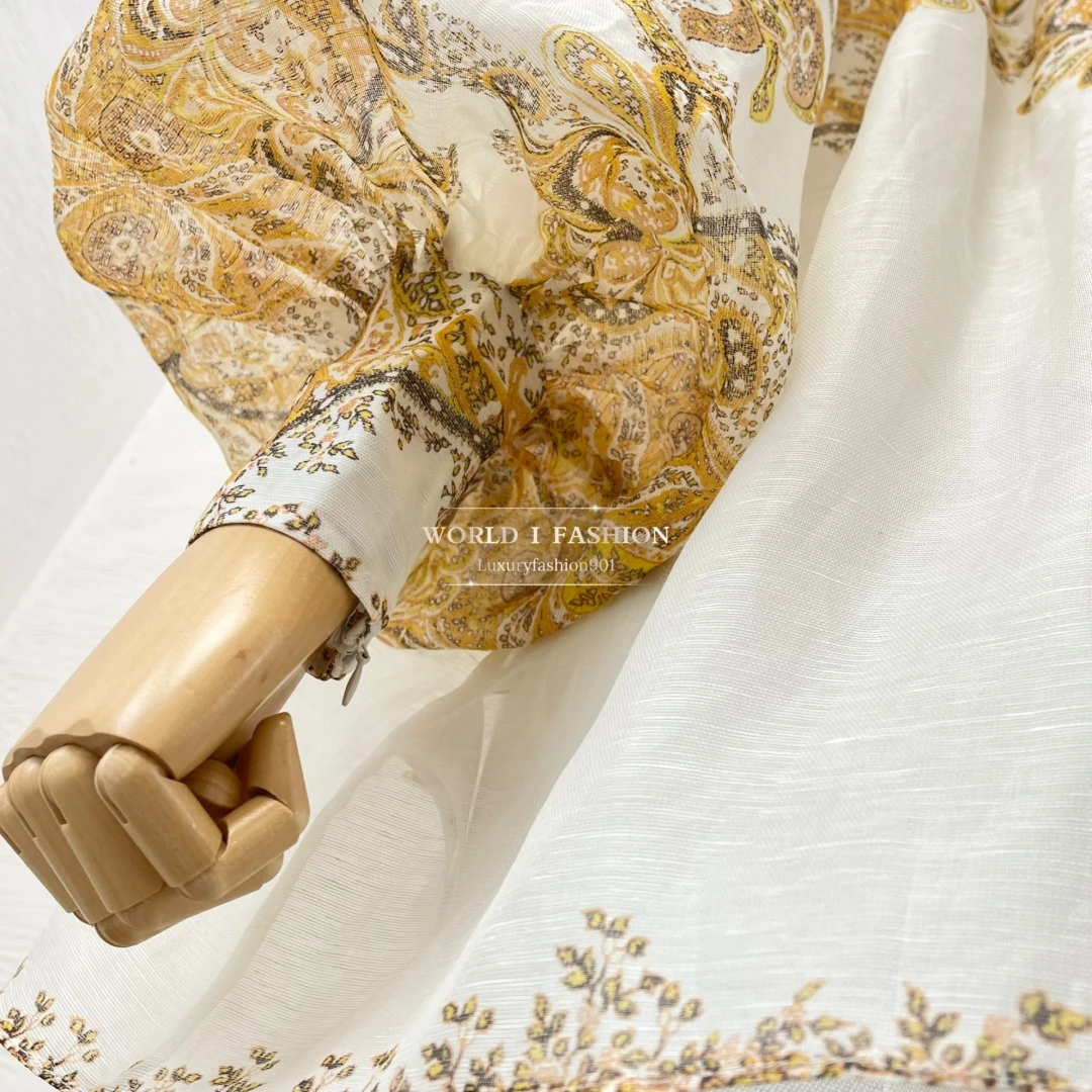 Woman Clothing Collection Beach Style Holiday High Quality Paisley Lantern Sleeve Blouse and Mini Skirt Set Oufit 
Woman Clothing Collection Beach Style Holiday High Quality Paisley Lantern Sleeve Blouse and Mini Skirt Set Oufit