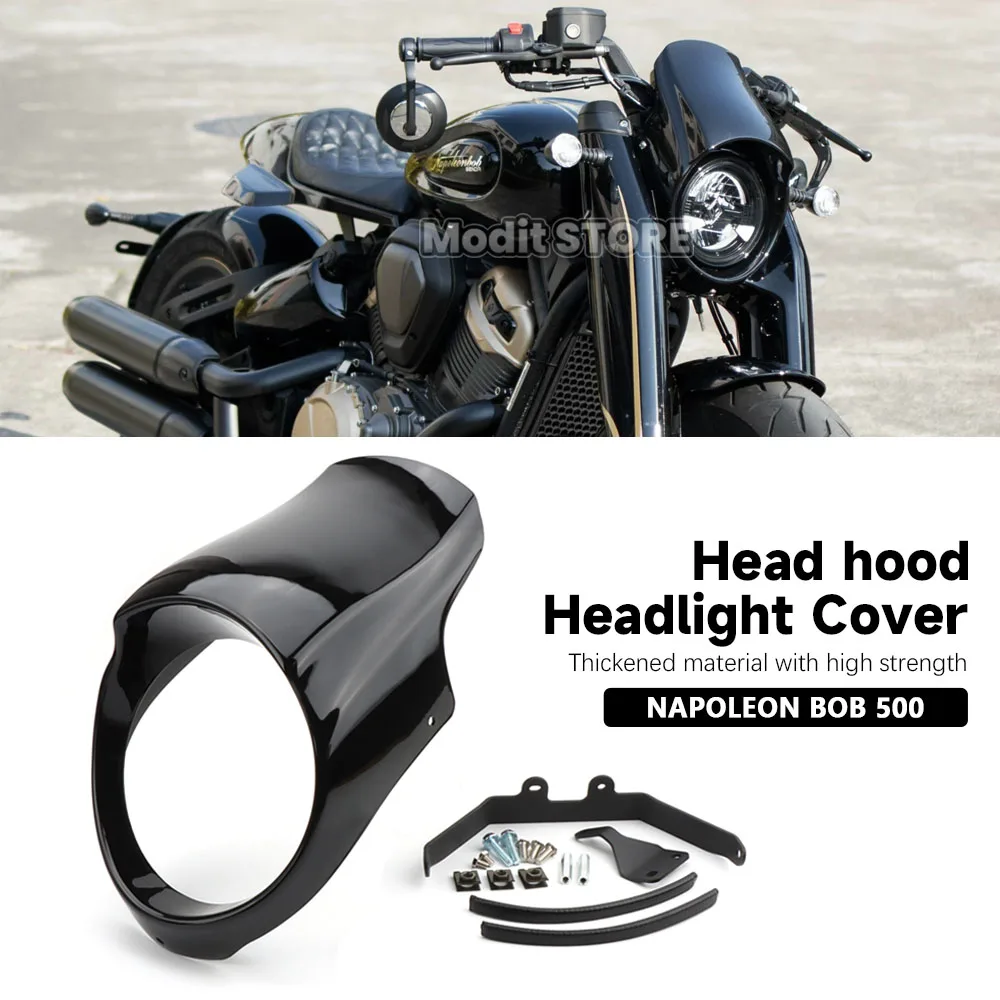 For Benda NAPOLEON BOB 500 450 Motorcycle Retro headlight Cover Windshield Front Headlight Fairing Round Head hood cover
For Benda NAPOLEON BOB 500 450 Motorcycle Retro headlight Cover Windshield Front Headlight Fairing Round Head hood cover