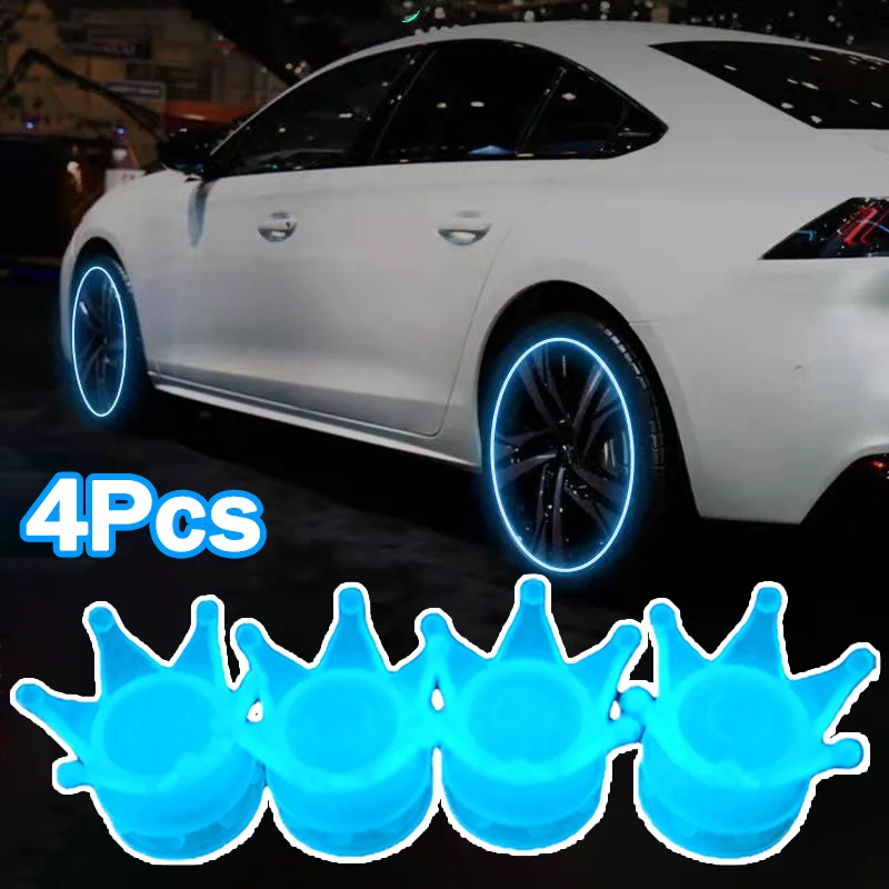 4Pcs Car Luminous Crown Shape Tire Valve Caps Car Motorcycle Bike Wheel Dust Valve Fluorescent Cap Tire Decor Auto Accessories
4Pcs Car Luminous Crown Shape Tire Valve Caps Car Motorcycle Bike Wheel Dust Valve Fluorescent Cap Tire Decor Auto Accessories