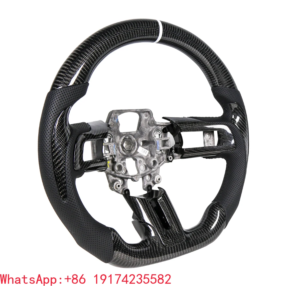For 2015-2017 Mustang EcoBoost GT Shelby-Mustang GT350 GT350R 2.3L 5.0L Hydro-Dip Carbon Fiber Steering Wheel 
For 2015-2017 Mustang EcoBoost GT Shelby-Mustang GT350 GT350R 2.3L 5.0L Hydro-Dip Carbon Fiber Steering Wheel