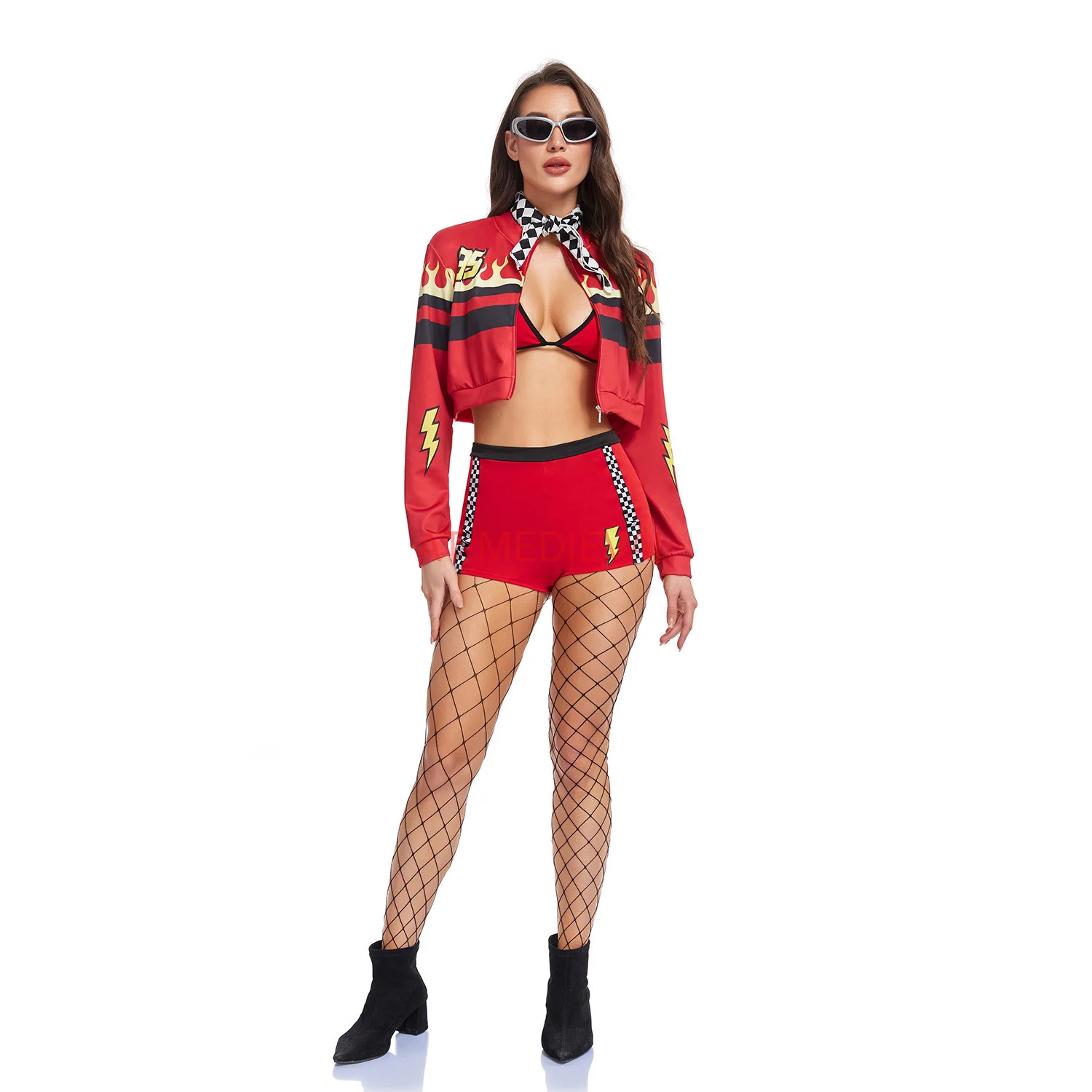 Women's racer Uniform 5 pieces set Halloween I am Speed Sexy Women's Movie Character Costume
Women's racer Uniform 5 pieces set Halloween I am Speed Sexy Women's Movie Character Costume