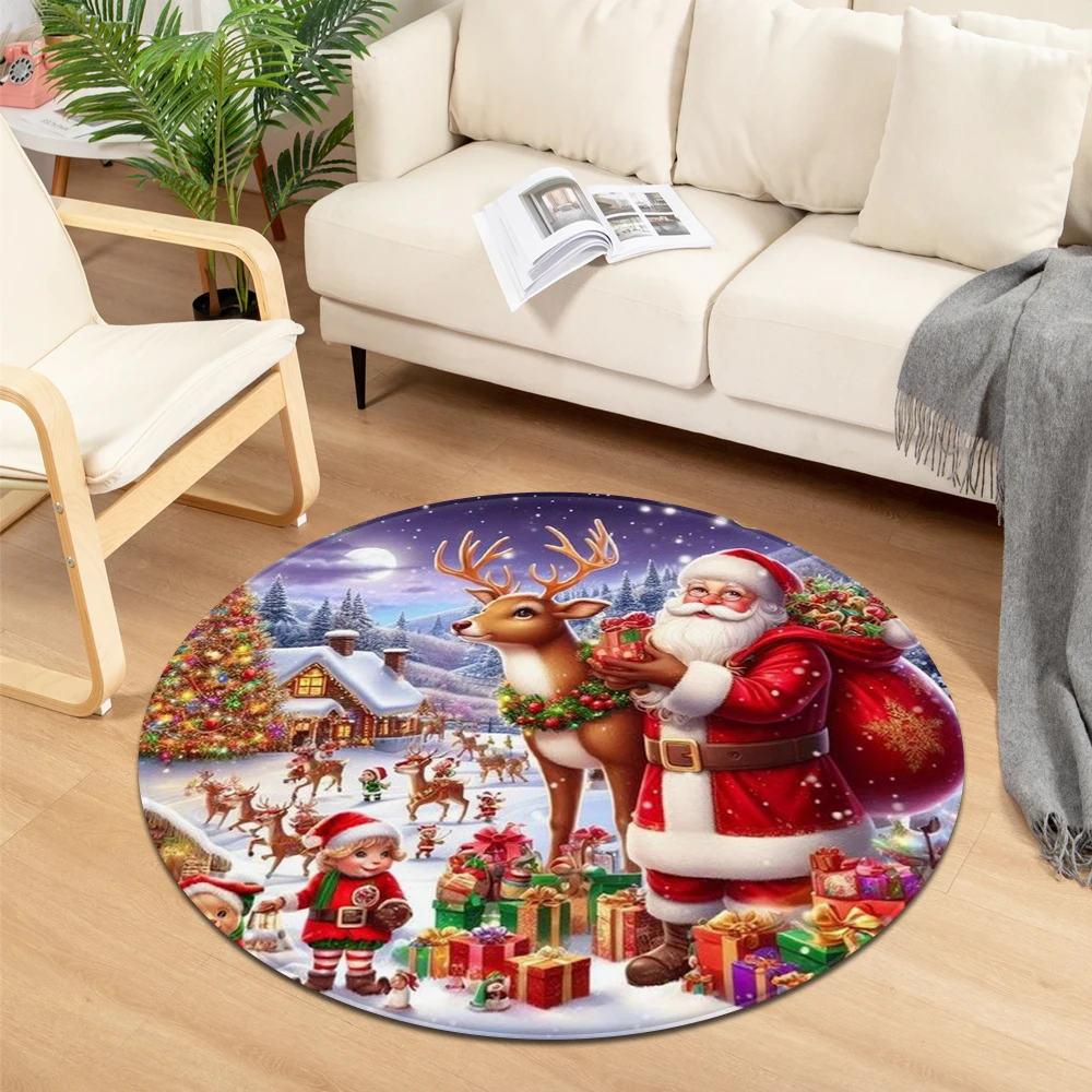 Christmas Living Room Computer Chair Sofa Bedroom Floor Round Rug Decor Carpet Home Kids Bedside Tatami Hallway Balcony Foot Mat
Christmas Living Room Computer Chair Sofa Bedroom Floor Round Rug Decor Carpet Home Kids Bedside Tatami Hallway Balcony Foot Mat