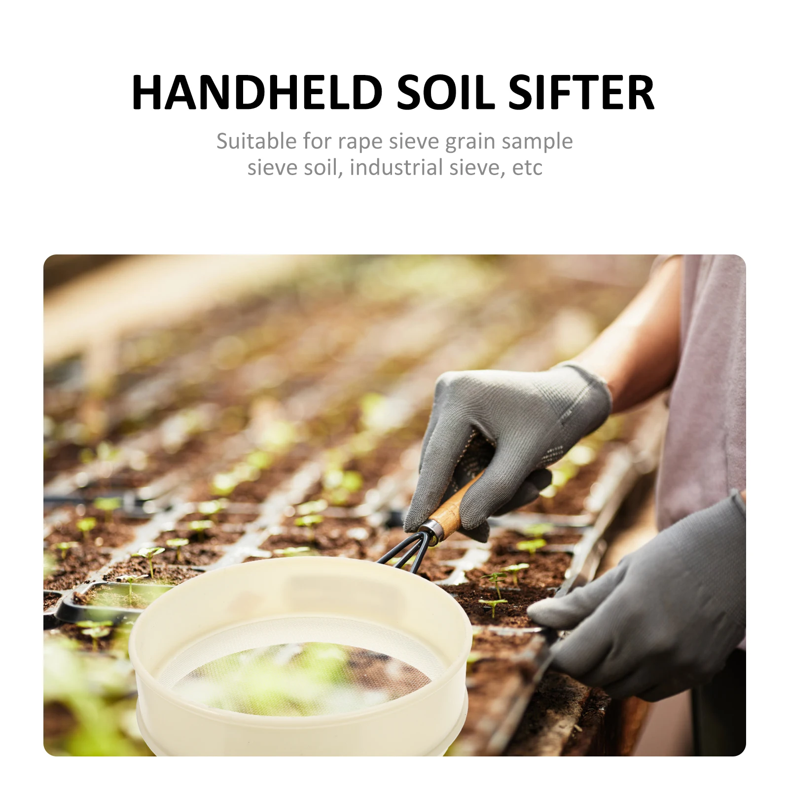 Premium Nylon Round Mesh Sifter Portable Grains Sieve Tool For Soil Beans Corns Filtering Household Garden Use Practical Mesh
Premium Nylon Round Mesh Sifter Portable Grains Sieve Tool For Soil Beans Corns Filtering Household Garden Use Practical Mesh