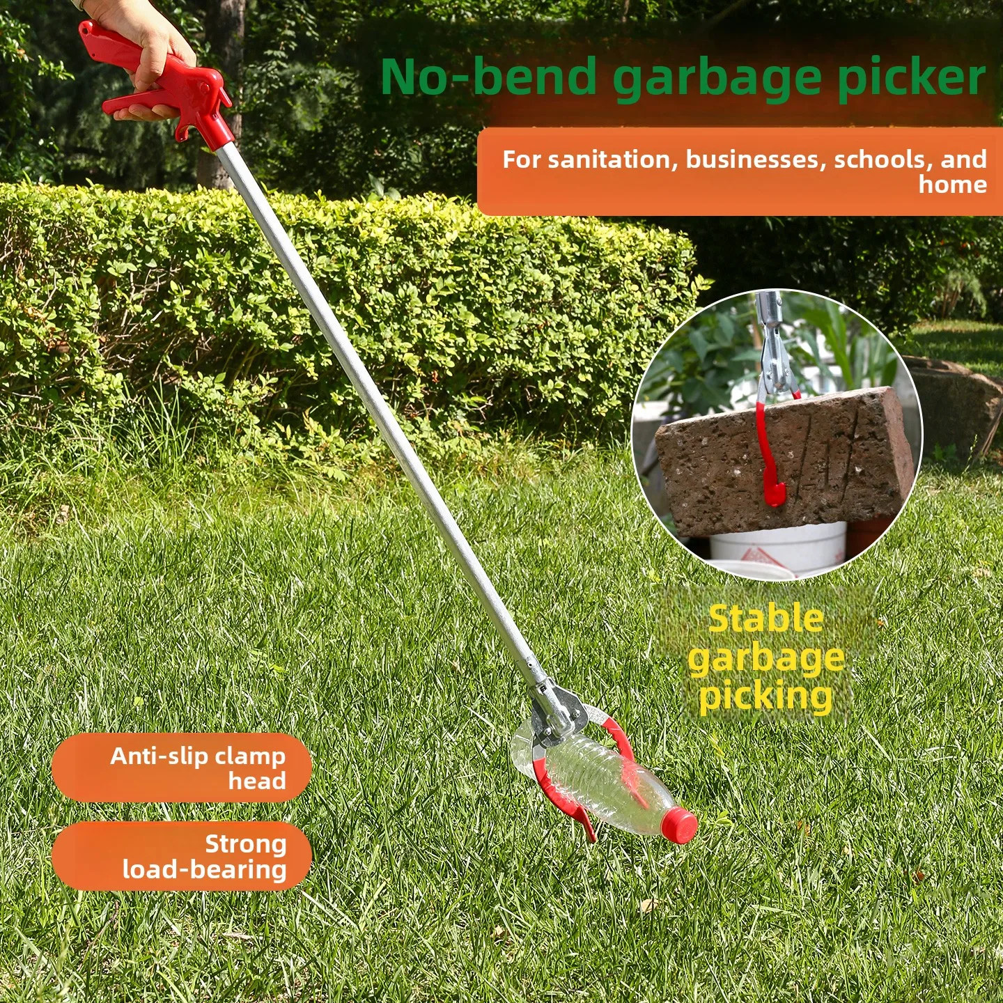 Эргономичный захват для мусорных баков с длинной ручкой, сверхпрочный, с удобным хватом, для персонала по уборке и использования в общежитиях
Эргономичный захват для мусорных баков с длинной ручкой, сверхпрочный, с удобным хватом, для персонала по уборке и использования в общежитиях