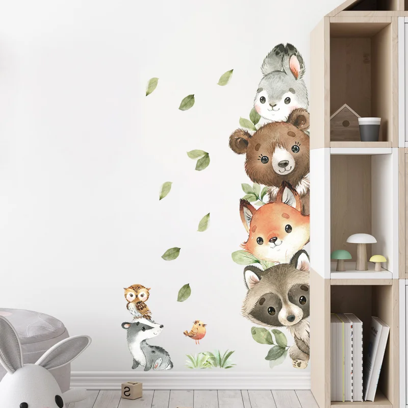 Cute tilted head small animal wall stickers door stickersinsChildren's room decoration stickers self-adhesive and removable
Cute tilted head small animal wall stickers door stickersinsChildren's room decoration stickers self-adhesive and removable