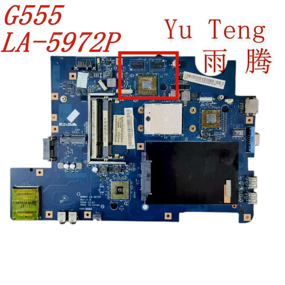 NAWA2 LA-5972P for Lenovo G555 laptop GNAWA2 LA-5972P with GPU socket S1 test original
NAWA2 LA-5972P for Lenovo G555 laptop GNAWA2 LA-5972P with GPU socket S1 test original