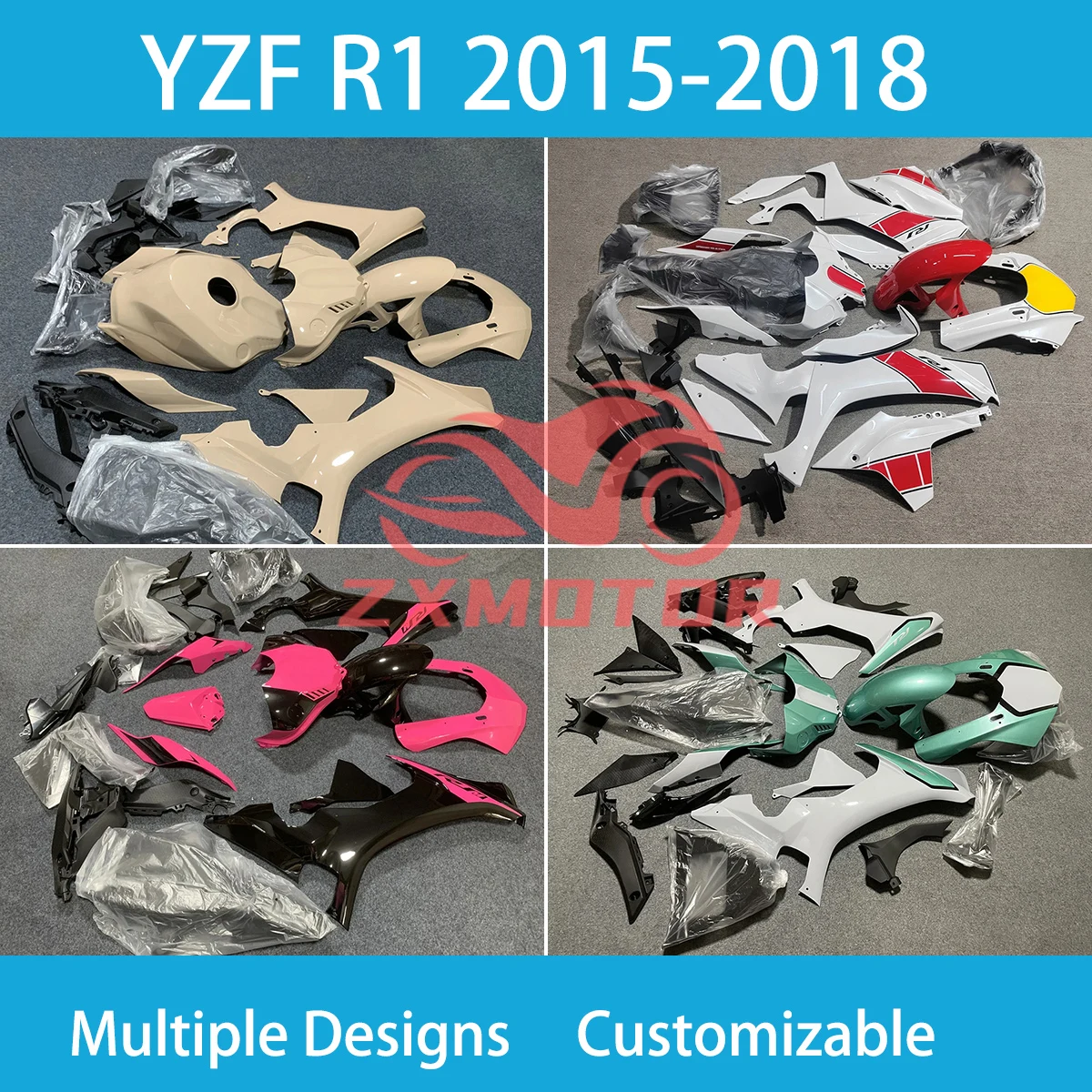 For YAMAHA YZFR1 2015 2016 2017 2018 Fairings YZF R1 15 16 17 18 Refitting Motorcycle Customized Fairing Kit New
For YAMAHA YZFR1 2015 2016 2017 2018 Fairings YZF R1 15 16 17 18 Refitting Motorcycle Customized Fairing Kit New