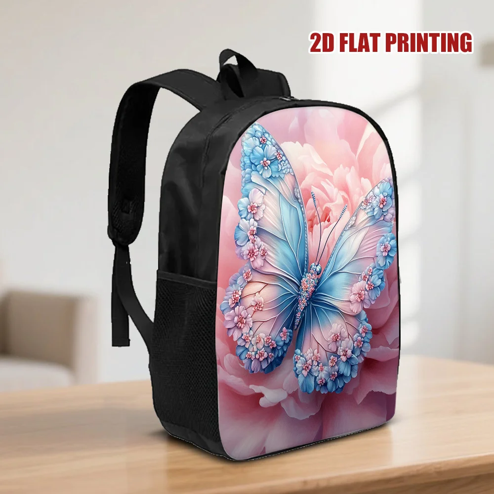 Single butterfly floral pattern backpack, multi-compartment design, adjustable shoulder straps, suitable for daily use and short
Single butterfly floral pattern backpack, multi-compartment design, adjustable shoulder straps, suitable for daily use and short