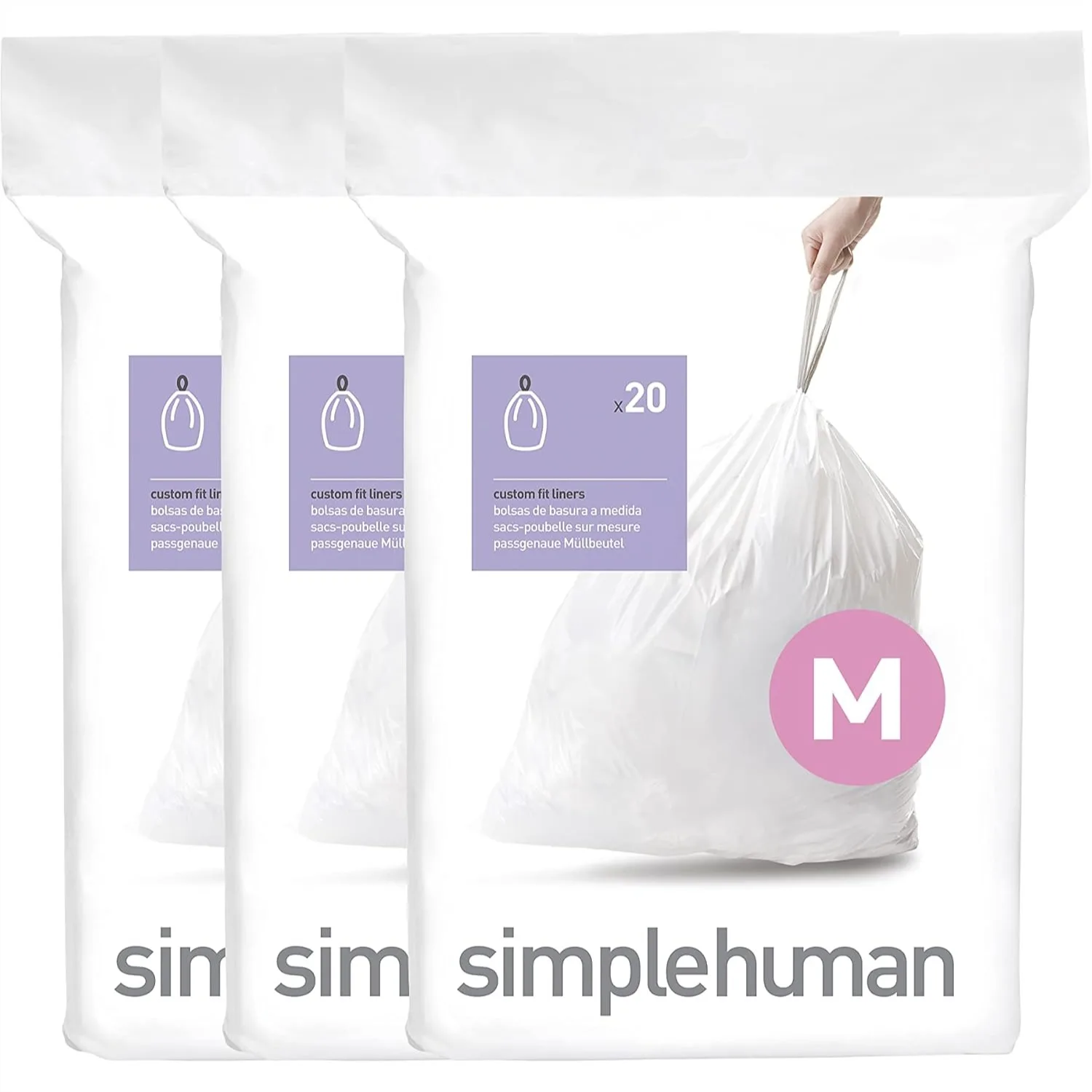 Custom Fit Drawstring Trash Bags, 45 Liter / 11.9 Gallon, White, 60 Count Dispenser Pack
Custom Fit Drawstring Trash Bags, 45 Liter / 11.9 Gallon, White, 60 Count Dispenser Pack