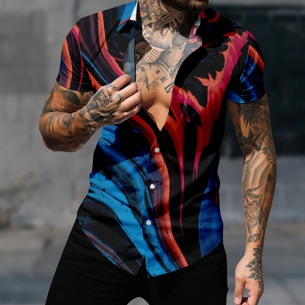 Casual Hawaiian Shirt For Men's Fashion Space Color Tie-Dye Shirt 3D Print Cozy Short Sleeve Beach Oversized Clothes
Casual Hawaiian Shirt For Men's Fashion Space Color Tie-Dye Shirt 3D Print Cozy Short Sleeve Beach Oversized Clothes