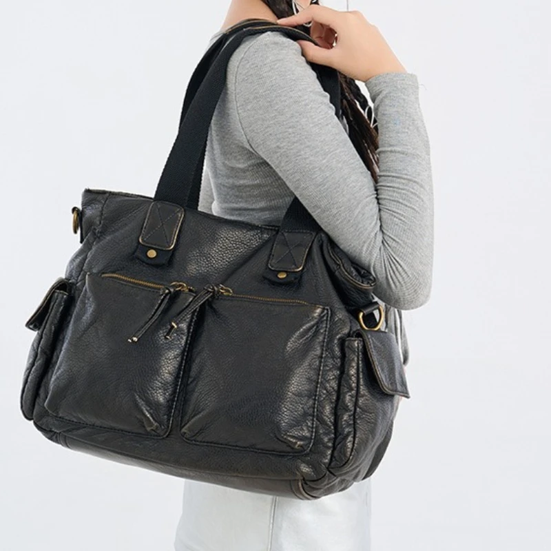 Retro Tote Bag for Women, Maillard Y2K Trendy Hot Girl Shoulder Bag, Multi-Pocket Top Handle Crossbody Purse
Retro Tote Bag for Women, Maillard Y2K Trendy Hot Girl Shoulder Bag, Multi-Pocket Top Handle Crossbody Purse