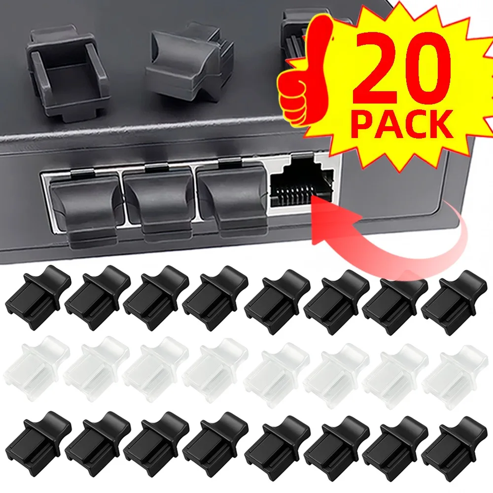 20/10PCS Silicone Stopper for Computer Router Switch Female Port Silicone Dust Plugs RJ45 Ethernet Hub Port RJ45 Protector Plug
20/10PCS Silicone Stopper for Computer Router Switch Female Port Silicone Dust Plugs RJ45 Ethernet Hub Port RJ45 Protector Plug