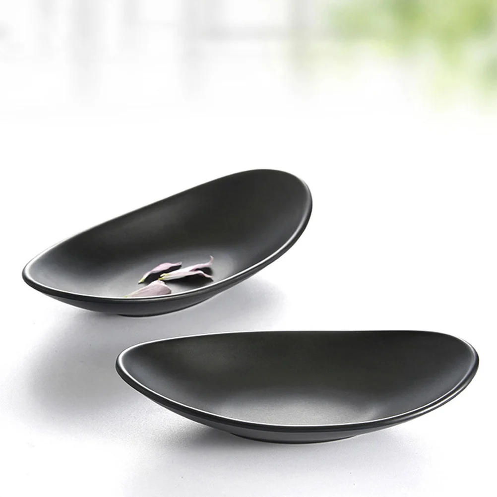 2Pcs Black Sushi Plate Japanese Style Serving Tray for Sashimi Snacks Dessert Fruit Display Dish Simple Home Restaurant
2Pcs Black Sushi Plate Japanese Style Serving Tray for Sashimi Snacks Dessert Fruit Display Dish Simple Home Restaurant