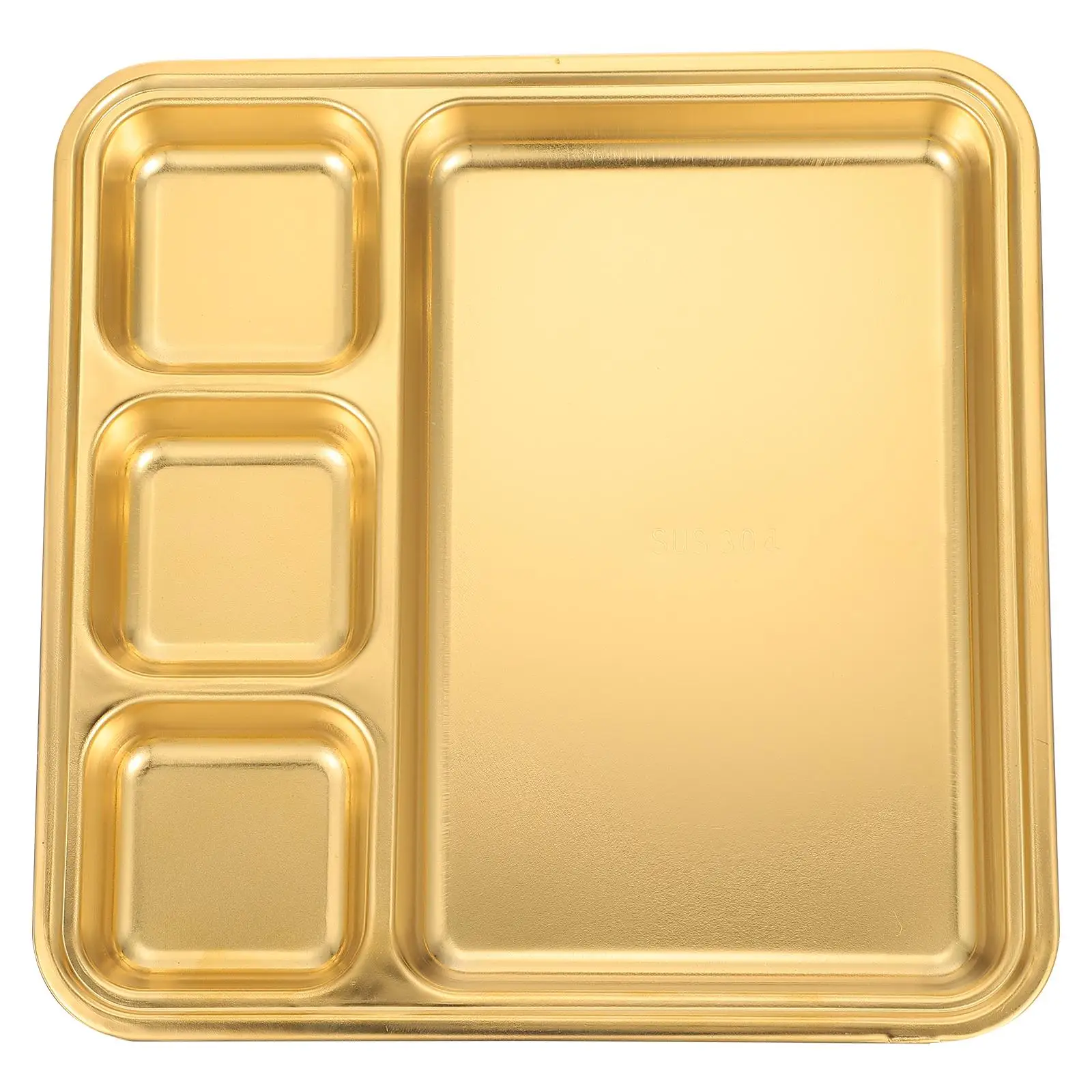 Food Plate Grid Child Cheese Divided Plates Stainless Steel Compartment Serving Tray
Food Plate Grid Child Cheese Divided Plates Stainless Steel Compartment Serving Tray