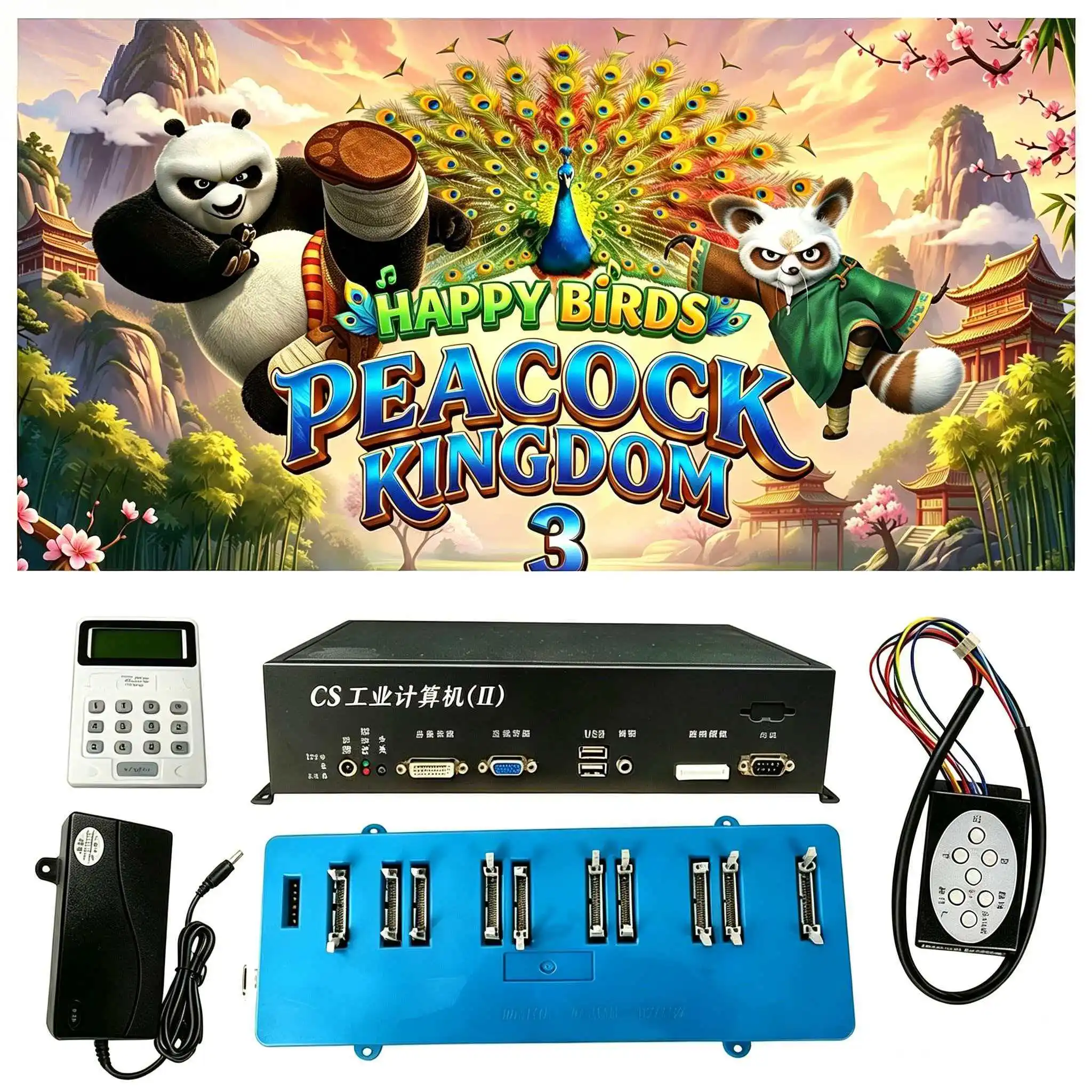 Happy Birds Peacock Kingdom 3 Arcade Shooting Game Machine Host Accessories Fish Hunter Theme USA Popular
Happy Birds Peacock Kingdom 3 Arcade Shooting Game Machine Host Accessories Fish Hunter Theme USA Popular