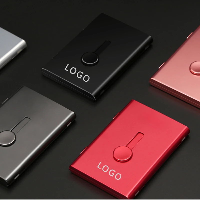 Customized Ltra Thin Automatic Aluminum Alloy Cardcase for Men and Women Laser Engraved Business Card Box Bag Personalized Gift
Customized Ltra Thin Automatic Aluminum Alloy Cardcase for Men and Women Laser Engraved Business Card Box Bag Personalized Gift