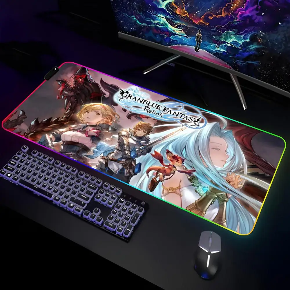 Granblue Fantasy Mouse Pad Gamer RGB Deskmat Keyboard Mat Gaming Laptops LED Mousepad Desk Protector Anime Mause Mats
Granblue Fantasy Mouse Pad Gamer RGB Deskmat Keyboard Mat Gaming Laptops LED Mousepad Desk Protector Anime Mause Mats