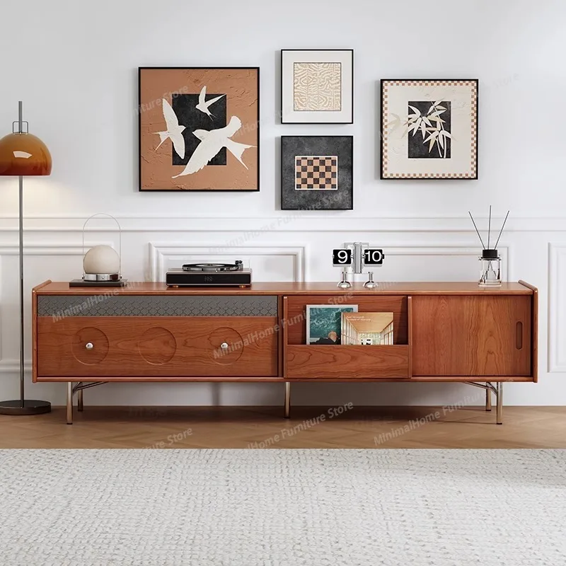 Medieval solid wood TV cabinet household living room coffee table locker French retro high-end sense with pumping storage cabine
Medieval solid wood TV cabinet household living room coffee table locker French retro high-end sense with pumping storage cabine