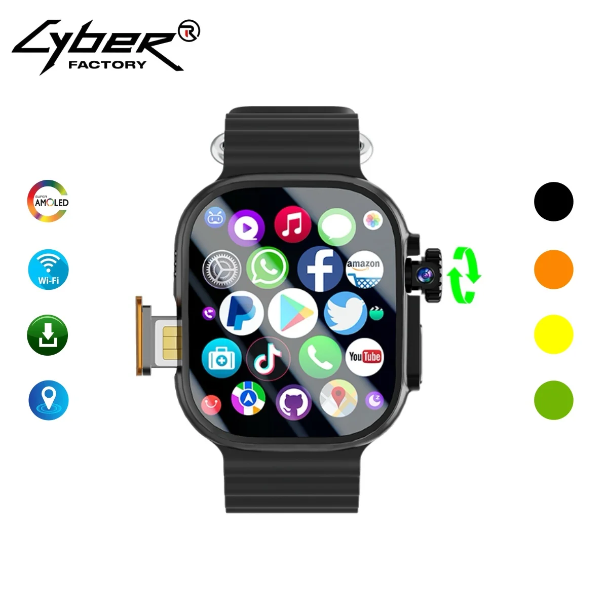DW100 Smartwatch SIM Card 4G Global Call Android 10 AMOLED 2.29 Inch Video Chat AI Robot WhatsApp WIFI GPS S10 Cellular Edition
DW100 Smartwatch SIM Card 4G Global Call Android 10 AMOLED 2.29 Inch Video Chat AI Robot WhatsApp WIFI GPS S10 Cellular Edition