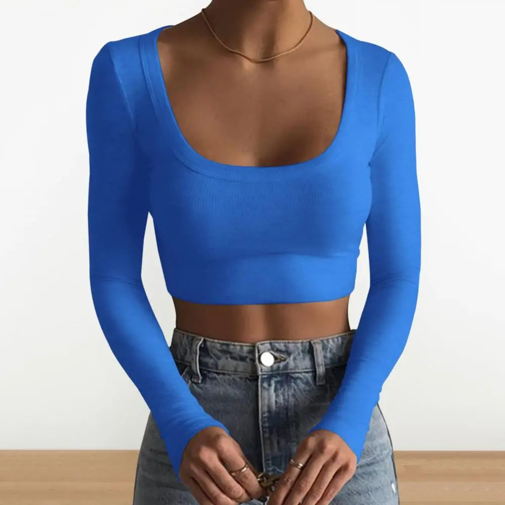 Stylish Elegant Women Long Sleeve Top Soft Comfortable Women Top Autumn Clothing Ladies' U-neck Long Sleeve Slim for Women
Stylish Elegant Women Long Sleeve Top Soft Comfortable Women Top Autumn Clothing Ladies' U-neck Long Sleeve Slim for Women