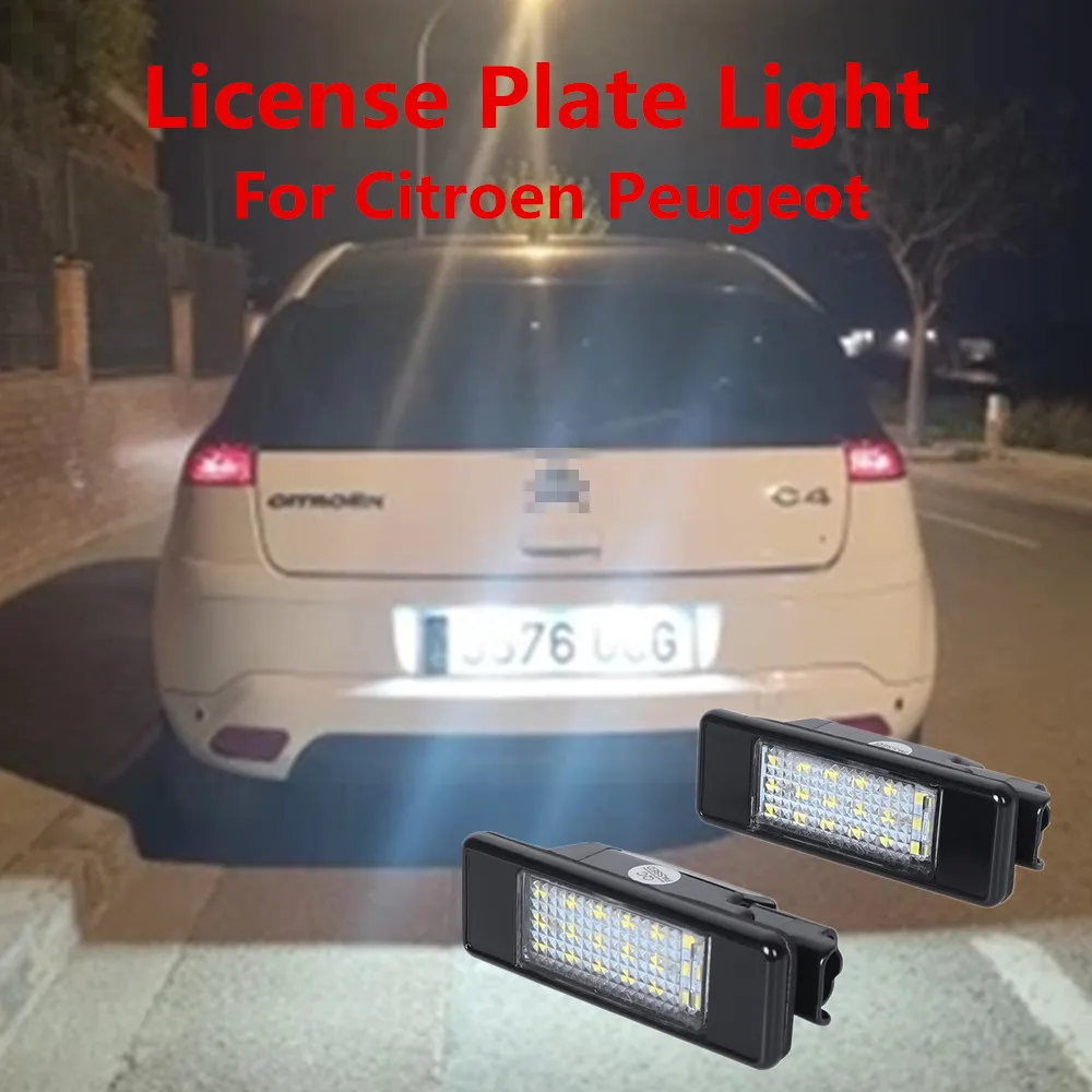 White LED Car License Plate Light Bulbs Accessories For Citroen C8 C2 C3 C4 C5 C6 Peugeot 407 508 607 406 106 308 3008 207 307
White LED Car License Plate Light Bulbs Accessories For Citroen C8 C2 C3 C4 C5 C6 Peugeot 407 508 607 406 106 308 3008 207 307
