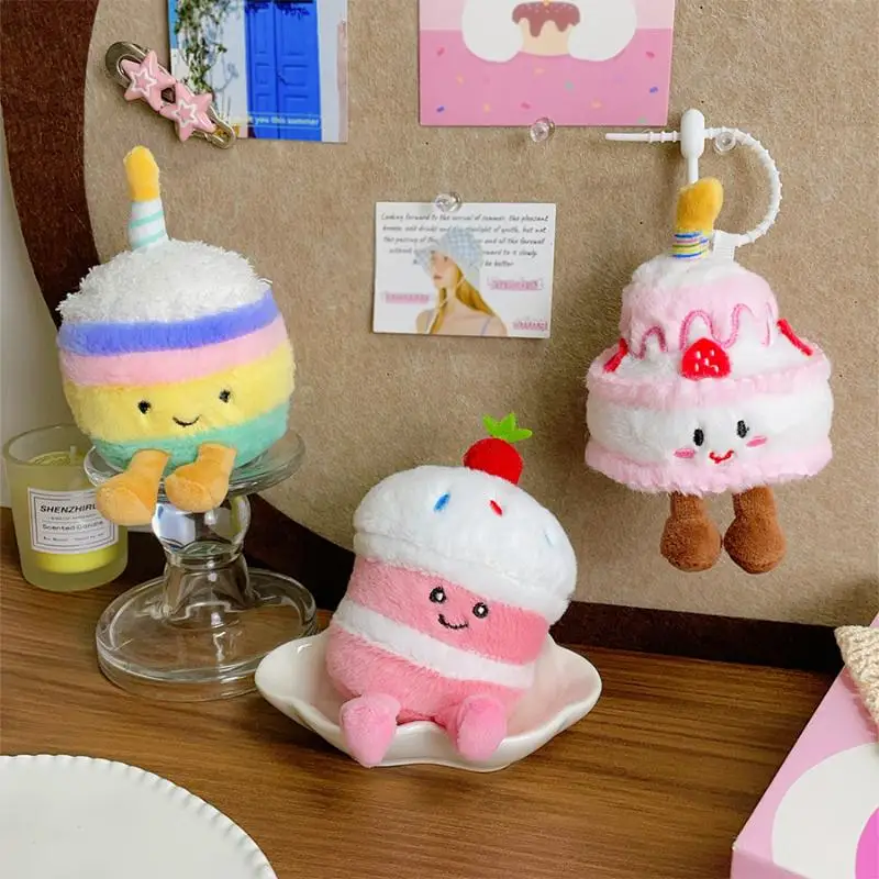 Cartoon Cake Plush Keychain Kawaii Creative Birthday Cake Dessert Doll Pendant Backpack Decoration Accessories Toys GiftsHot
Cartoon Cake Plush Keychain Kawaii Creative Birthday Cake Dessert Doll Pendant Backpack Decoration Accessories Toys GiftsHot