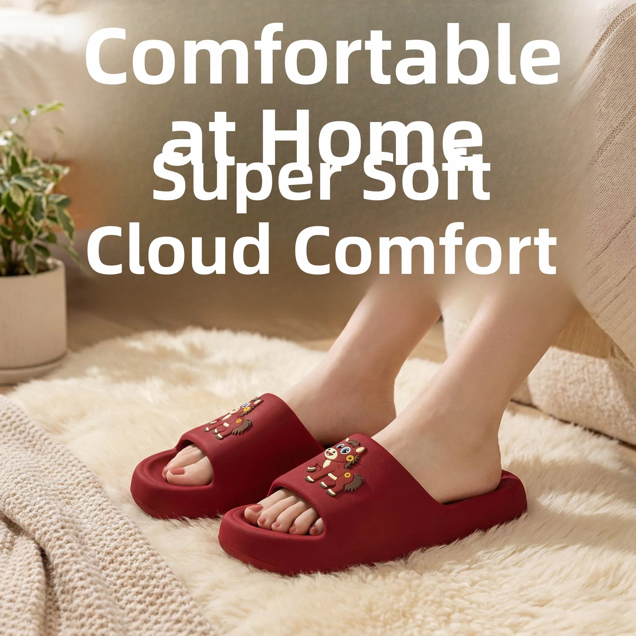 Women's Soft Bottom Slip-On Summer Thick Heel Home Indoor Bathroom Anti-Slip Slippers Couples Wedding Slippers round Toe EVA
Women's Soft Bottom Slip-On Summer Thick Heel Home Indoor Bathroom Anti-Slip Slippers Couples Wedding Slippers round Toe EVA
