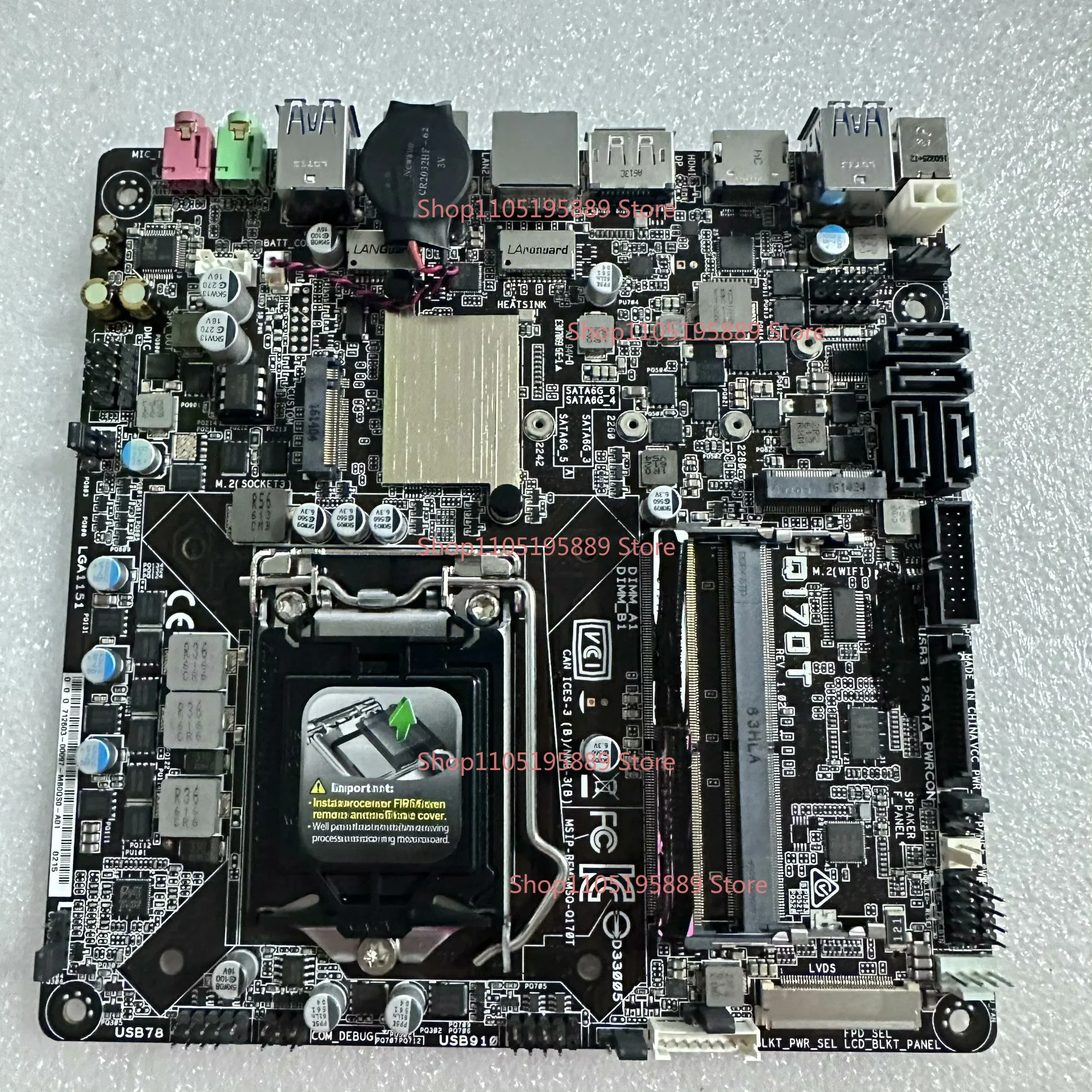 For ASUS Q170T Main Board, LGA1151 Interface, Support 10/11 Generation CP
For ASUS Q170T Main Board, LGA1151 Interface, Support 10/11 Generation CP