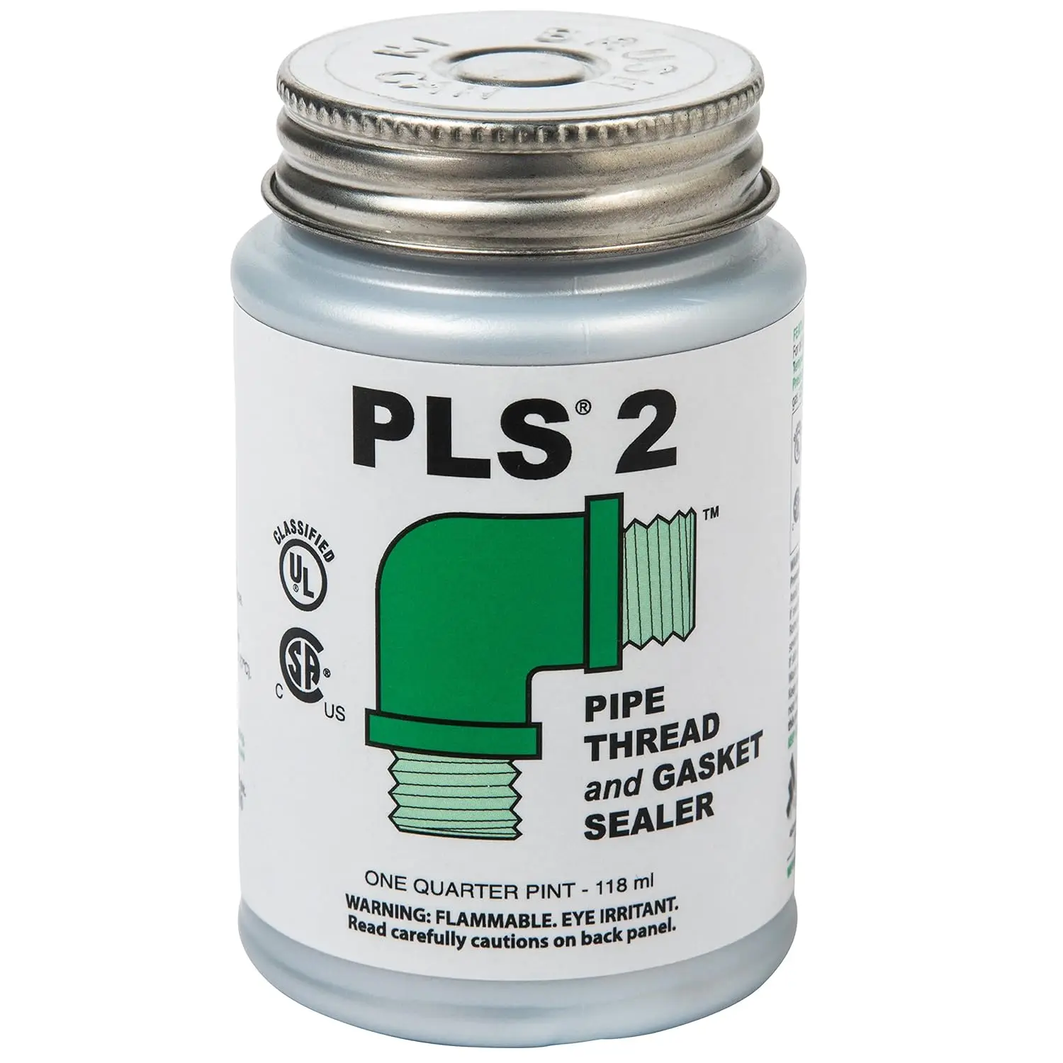 Premium Pipe Thread & Gasket Sealer, Lead-Free Non-Hardening Paste, Safe for Iron, Stainless Steel, Plastics, -100 to 600°F, 1/4 Pint with Brush
Premium Pipe Thread & Gasket Sealer, Lead-Free Non-Hardening Paste, Safe for Iron, Stainless Steel, Plastics, -100 to 600°F, 1/4 Pint with Brush
