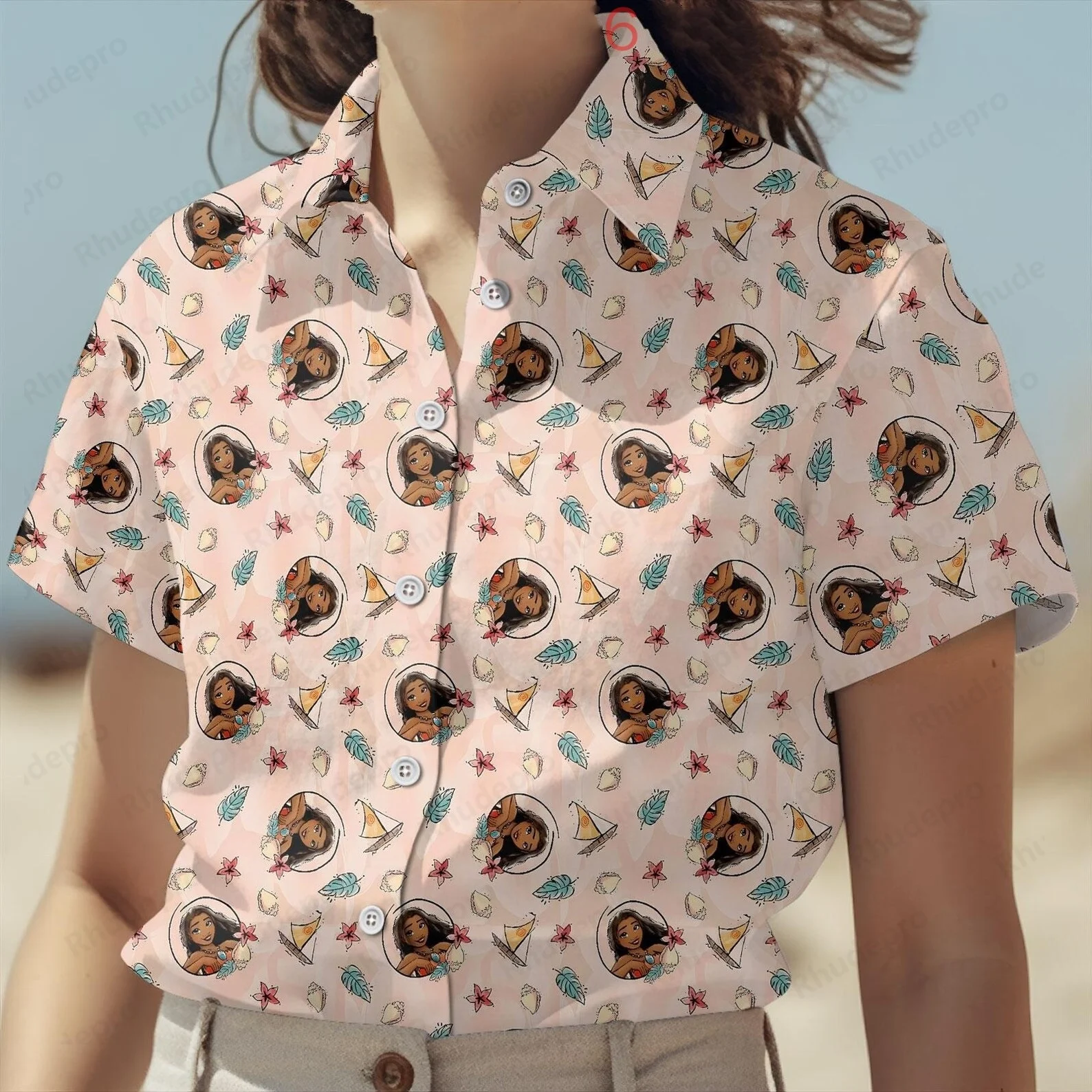 Disney Moana and Maui Casual Women's Hawaiian Shirt Travel Hawaiian Shirt Black Black Chicken Vacation Beach Short Sleeve Shirt
Disney Moana and Maui Casual Women's Hawaiian Shirt Travel Hawaiian Shirt Black Black Chicken Vacation Beach Short Sleeve Shirt