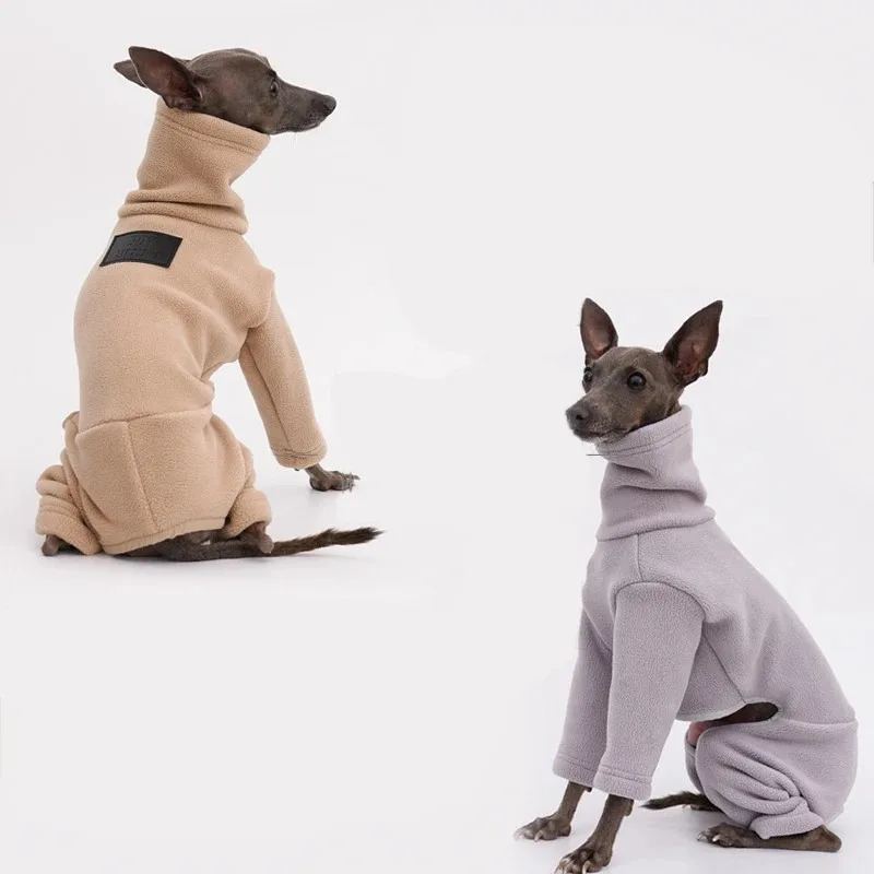 Dog Clothes Whippet Greyhound Clothes Winter Warm Double Sided Polar Fleece Four-legged Dog Jacket High Collar Winter Clothes
Dog Clothes Whippet Greyhound Clothes Winter Warm Double Sided Polar Fleece Four-legged Dog Jacket High Collar Winter Clothes