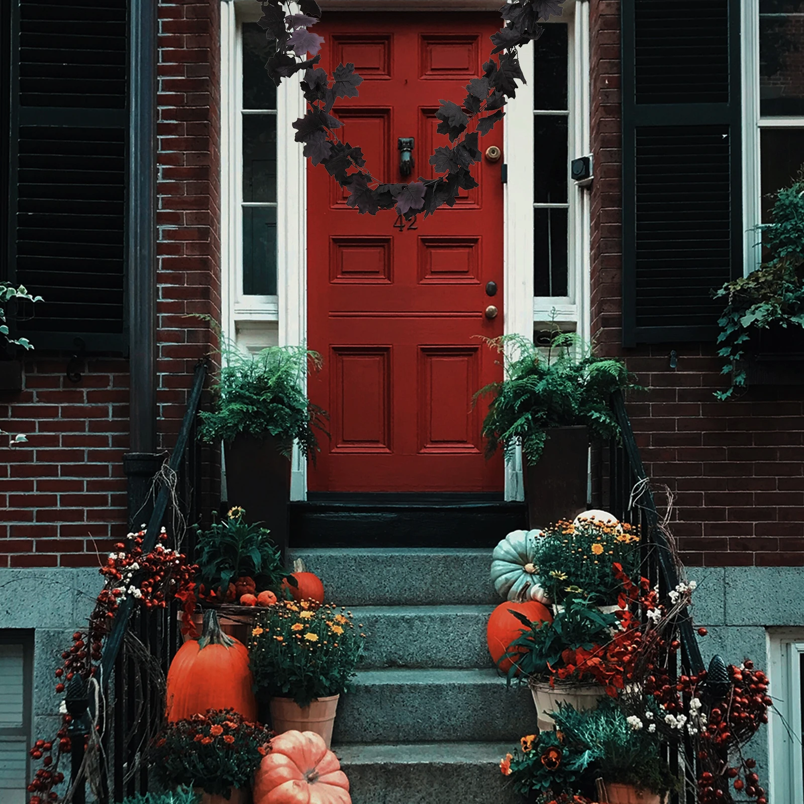 Simulated Maple Leaf Hanging Decor Halloween Autumn Party Home Office Indoor Outdoor Rattan Vine Garland Fake Plants Decoration
Simulated Maple Leaf Hanging Decor Halloween Autumn Party Home Office Indoor Outdoor Rattan Vine Garland Fake Plants Decoration