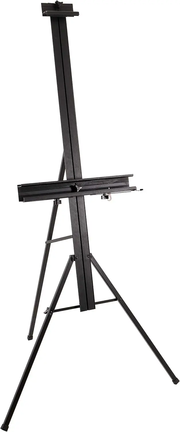 69" High Aluminum Studio Easel Stand for Artists, Heavy Duty Adjustable Single Mast Holds Canvas Up to 47", with Palette Holder
69" High Aluminum Studio Easel Stand for Artists, Heavy Duty Adjustable Single Mast Holds Canvas Up to 47", with Palette Holder