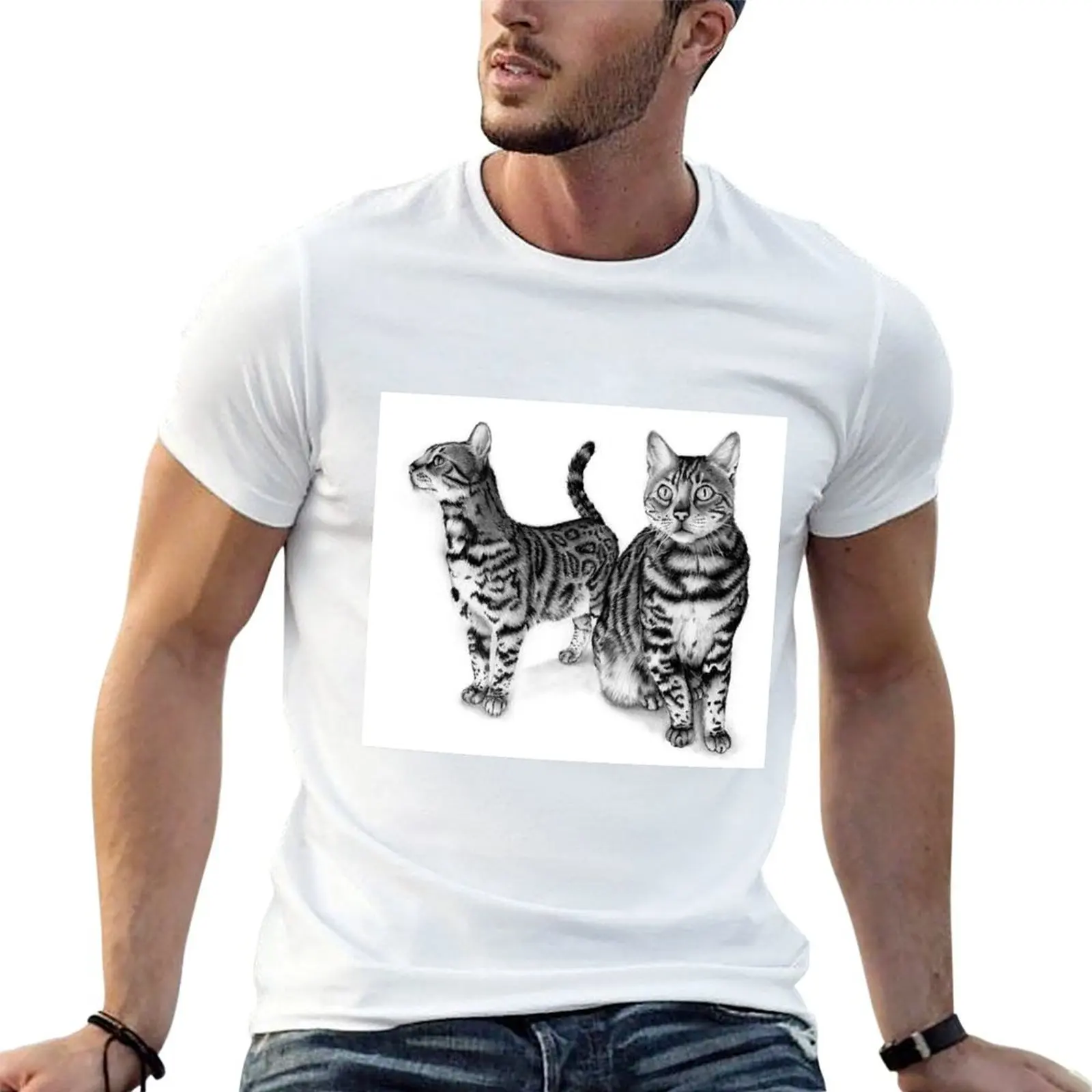 Bengal cats T-Shirt t shirts for man slim fit t shirt man casual T-Shirt
Bengal cats T-Shirt t shirts for man slim fit t shirt man casual T-Shirt