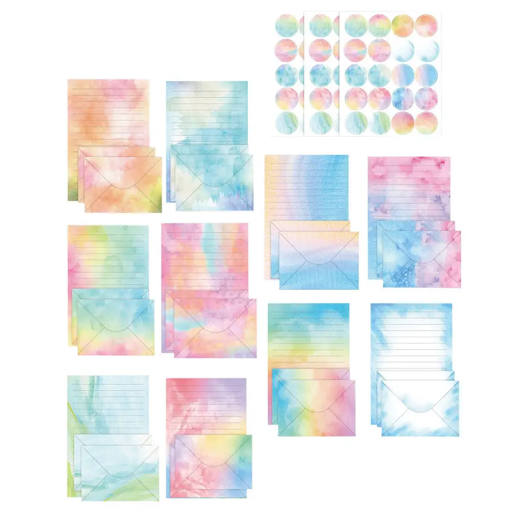 1Set Watercolor Letter Writing Paper Set Vintage Blank Paper for Notes Messages Blessings Envelope Kit Elegant Stationery Supply
1Set Watercolor Letter Writing Paper Set Vintage Blank Paper for Notes Messages Blessings Envelope Kit Elegant Stationery Supply