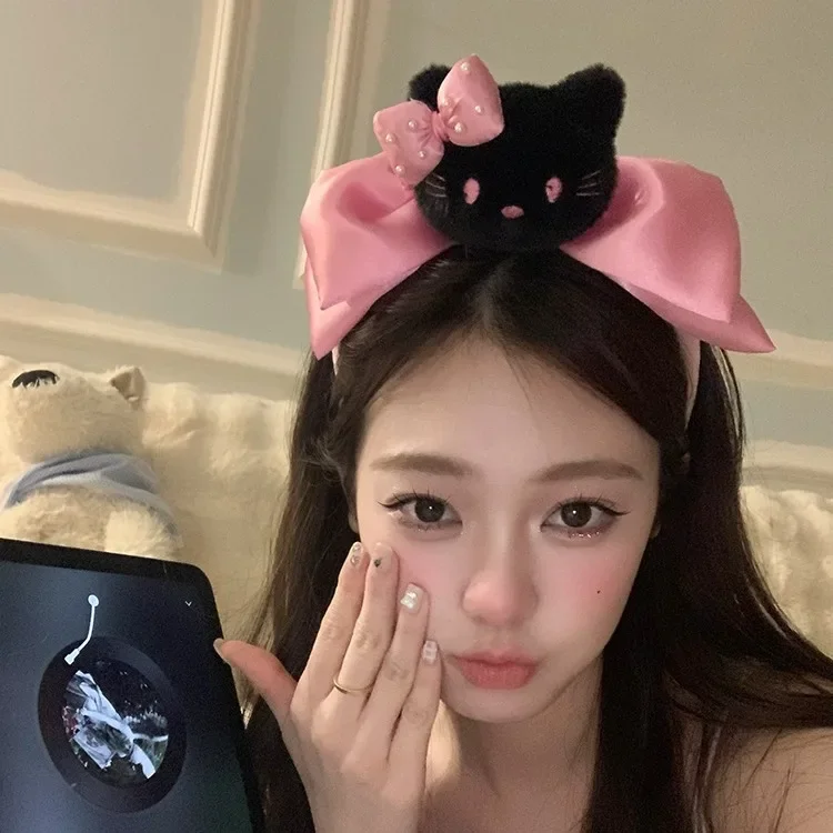 Pink Hello Kitty Bow Tie Hair Hoop for Women Cute Cartoon Style Girl Hair Accessories Cute Princess Headband Best Friend Gift
Pink Hello Kitty Bow Tie Hair Hoop for Women Cute Cartoon Style Girl Hair Accessories Cute Princess Headband Best Friend Gift