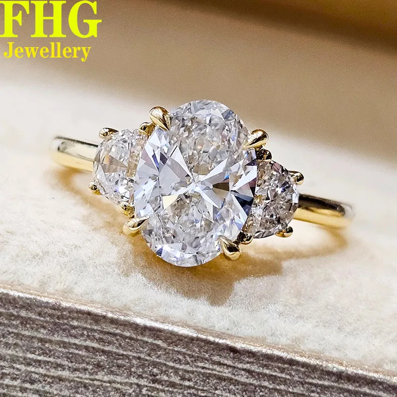 5 6 7 8 9 10 Carat Real Solid 14K Yellow Gold Ring DVVS1 Oval moissanite Diamonds Women Wedding Party Engagement Ring Classic
5 6 7 8 9 10 Carat Real Solid 14K Yellow Gold Ring DVVS1 Oval moissanite Diamonds Women Wedding Party Engagement Ring Classic