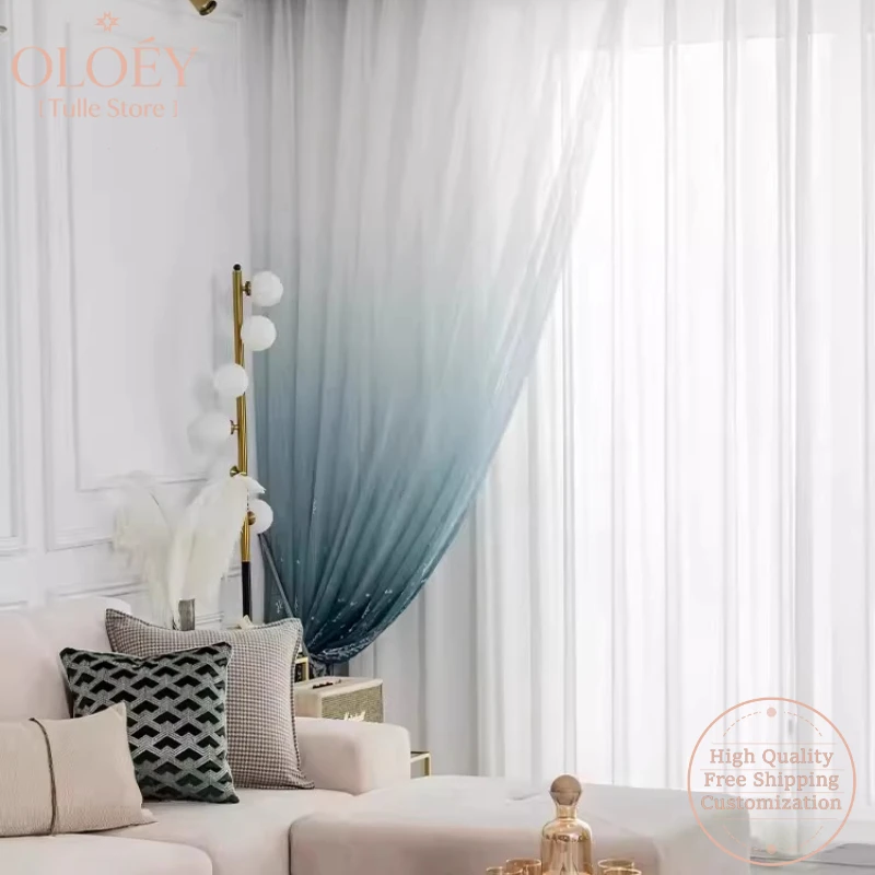 New Luxury Magic Forest Gradient Sheer Curtains Thickened Chiffon Embroidered Light Permeable Not Transparent Living Room Drapes
New Luxury Magic Forest Gradient Sheer Curtains Thickened Chiffon Embroidered Light Permeable Not Transparent Living Room Drapes