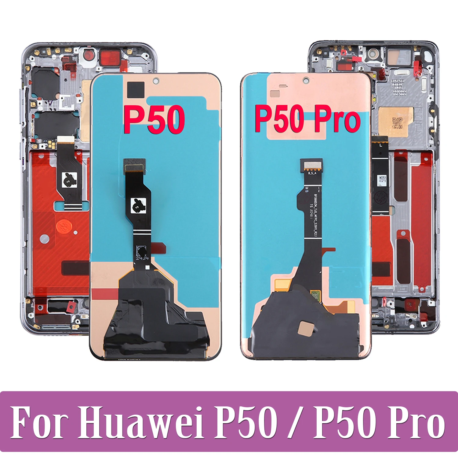 For Huawei P50 Pro JAD-AL50 JAD-LX9 JAD-AL00 LCD Display P50 ABR-AL00 ABR-LX9 LCD Touch Screen Digitizer Assembly
For Huawei P50 Pro JAD-AL50 JAD-LX9 JAD-AL00 LCD Display P50 ABR-AL00 ABR-LX9 LCD Touch Screen Digitizer Assembly