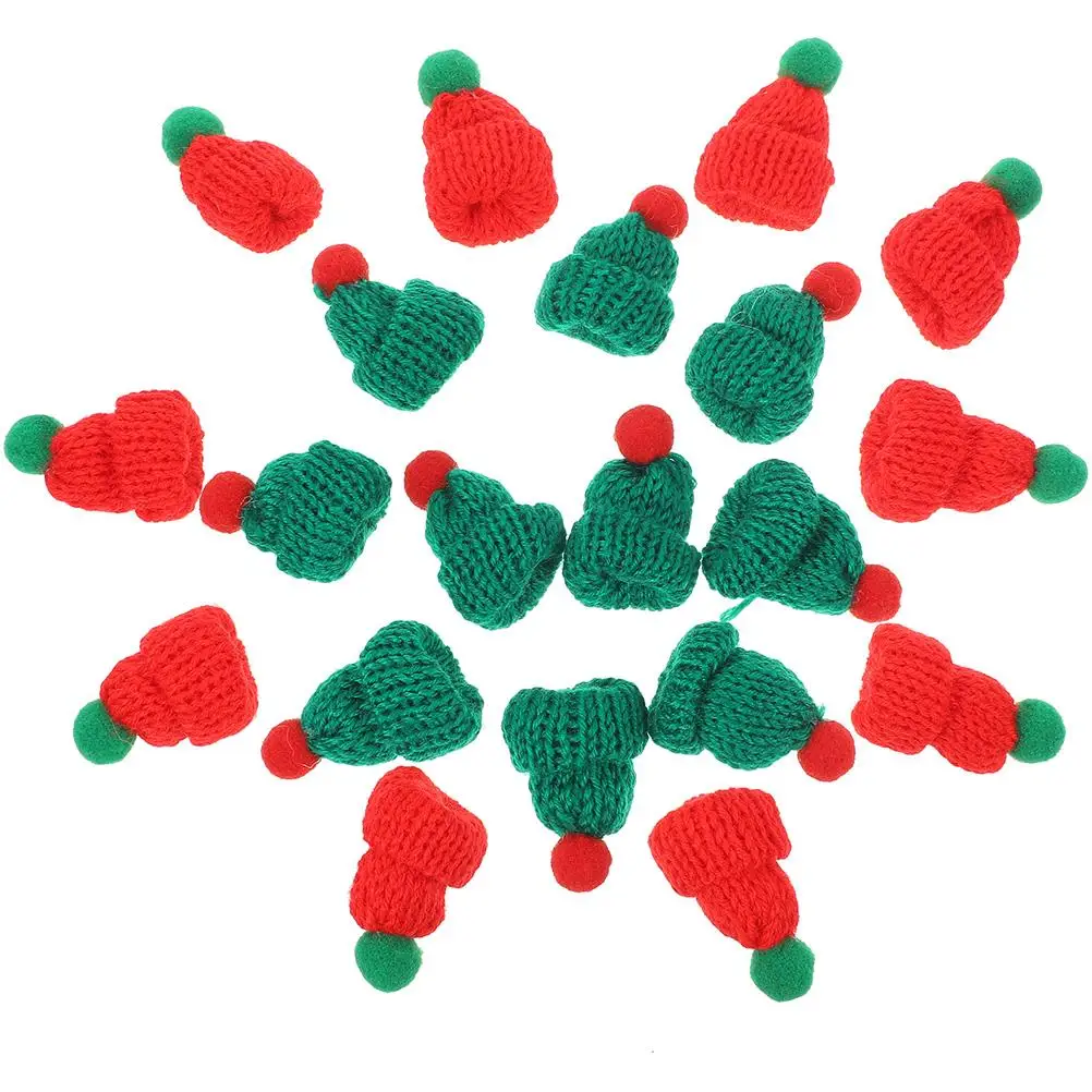 100pcs Mini Cute Decorative Knitted Hats Tiny Santa Hats for DIY Crafts Accessories Green Red Balls Decorations
100pcs Mini Cute Decorative Knitted Hats Tiny Santa Hats for DIY Crafts Accessories Green Red Balls Decorations